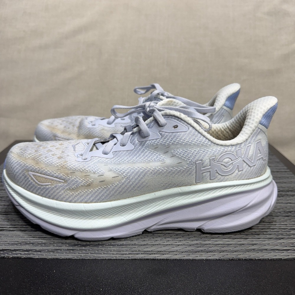 Hoka Clifton 9 Running Shoes - Women 9 - Ether Illusion Blue 1127896 EHR